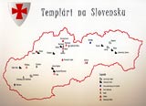 Po stopách templárov na Slovensku - mapa