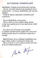 Autorom podpísané - doslov Milana Rúfusa zo zbierky Modlitbičky