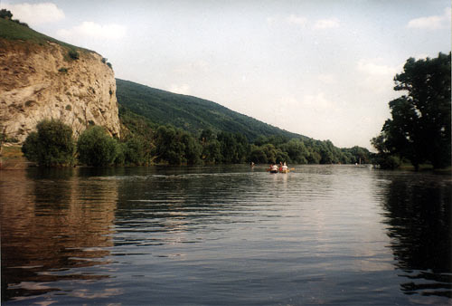 The Morava River  and the Sandberg