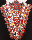 Decoration of a scarf from the Abelova village - photography from the book Slovensky ludovy odev