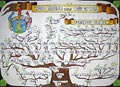 Hand painted genealogy wall charts