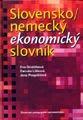 Slovensko - nemecký ekonomický slovník - obálka