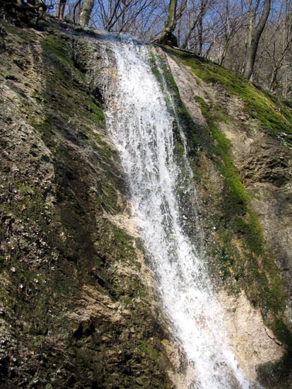 Občasný vodopád v tiesňave Hlboča