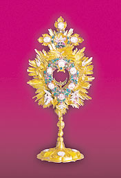 Monstrance, dated  1754  - from the Exposition Ars Liturgica, the Slovak National Museum