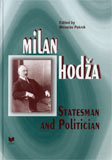 Milan Hodža -  Statesman and Politician - Cover Page