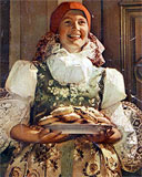 Young Girl in Folk Costume - from the book Straznice