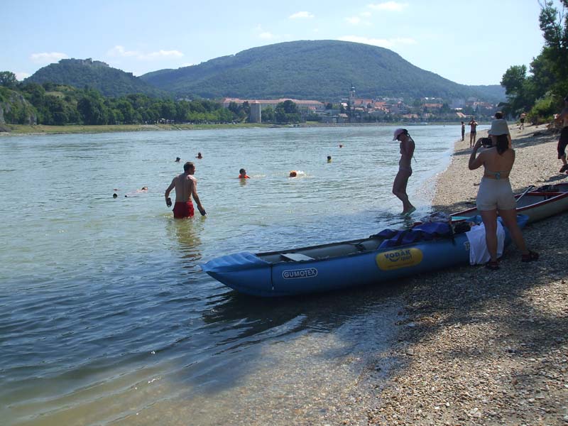 A beach near  Hainburg