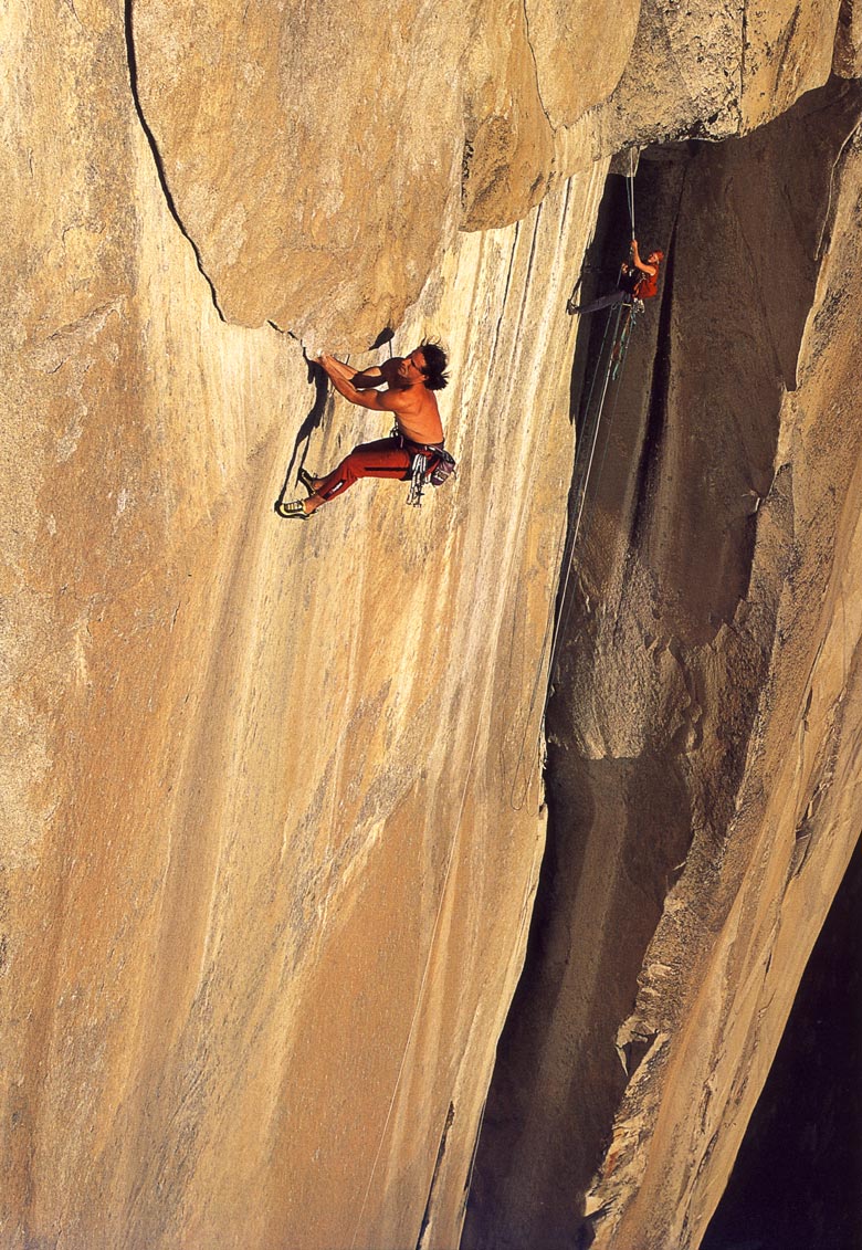 Yosemity: Koniec Roff Traverse, 5,13b - Alexander Huber a Max Reichel v ceste El Corazón na El Capitane