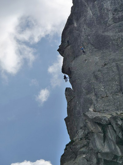 Climbing at Mnich Peak, Vysoke Tatry