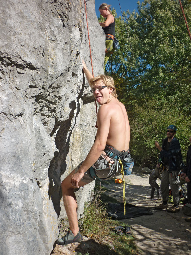 Passionate climbing