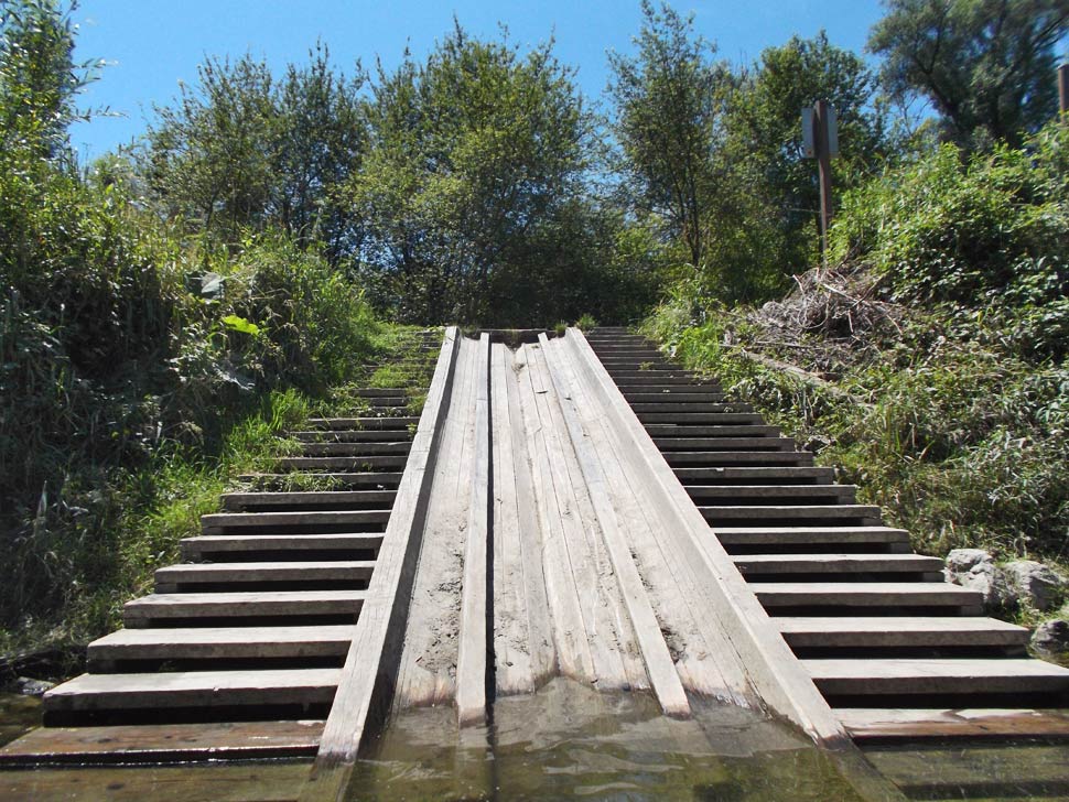 Canoe ramp in Stopfenreuth, Austria