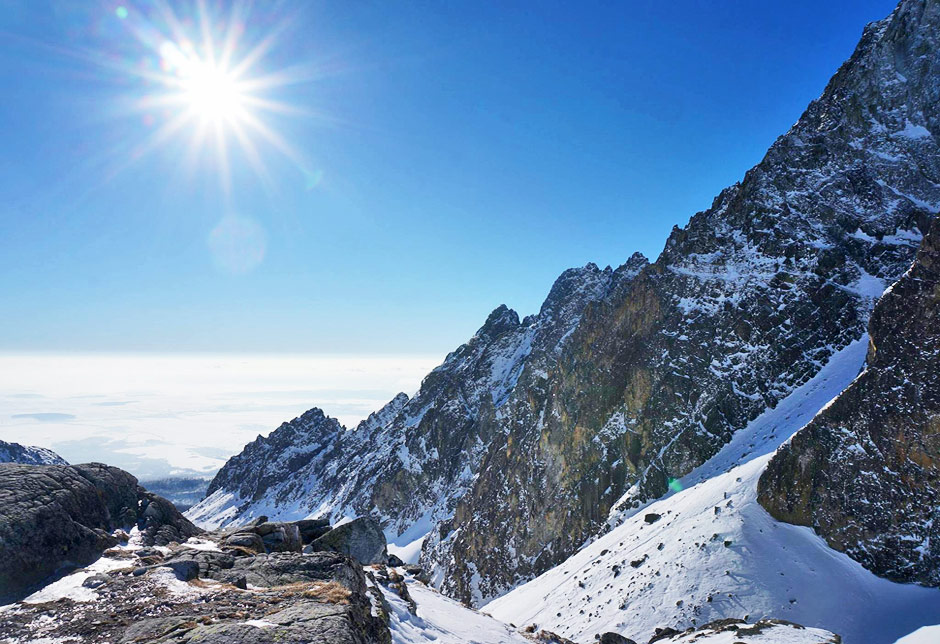 Malá Studená Dolina Valley and Prostredny Hreben Ridge