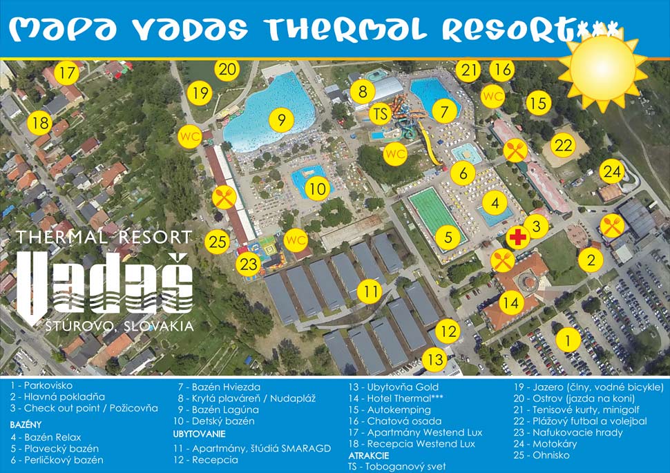 Mapa Thermal Resort Vadaš - Štúrovo