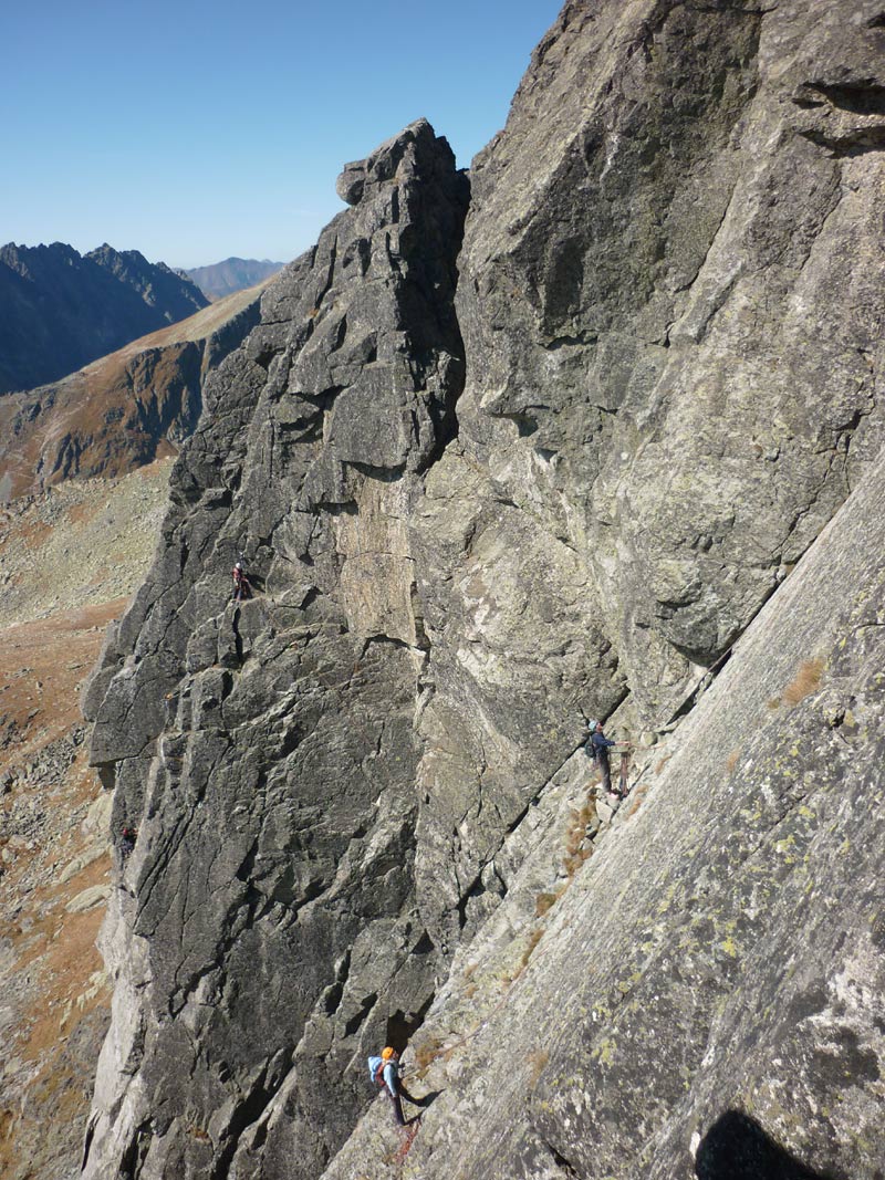 Volia Veza Peak - the popular slab and left ridge with a little harder climbing routes