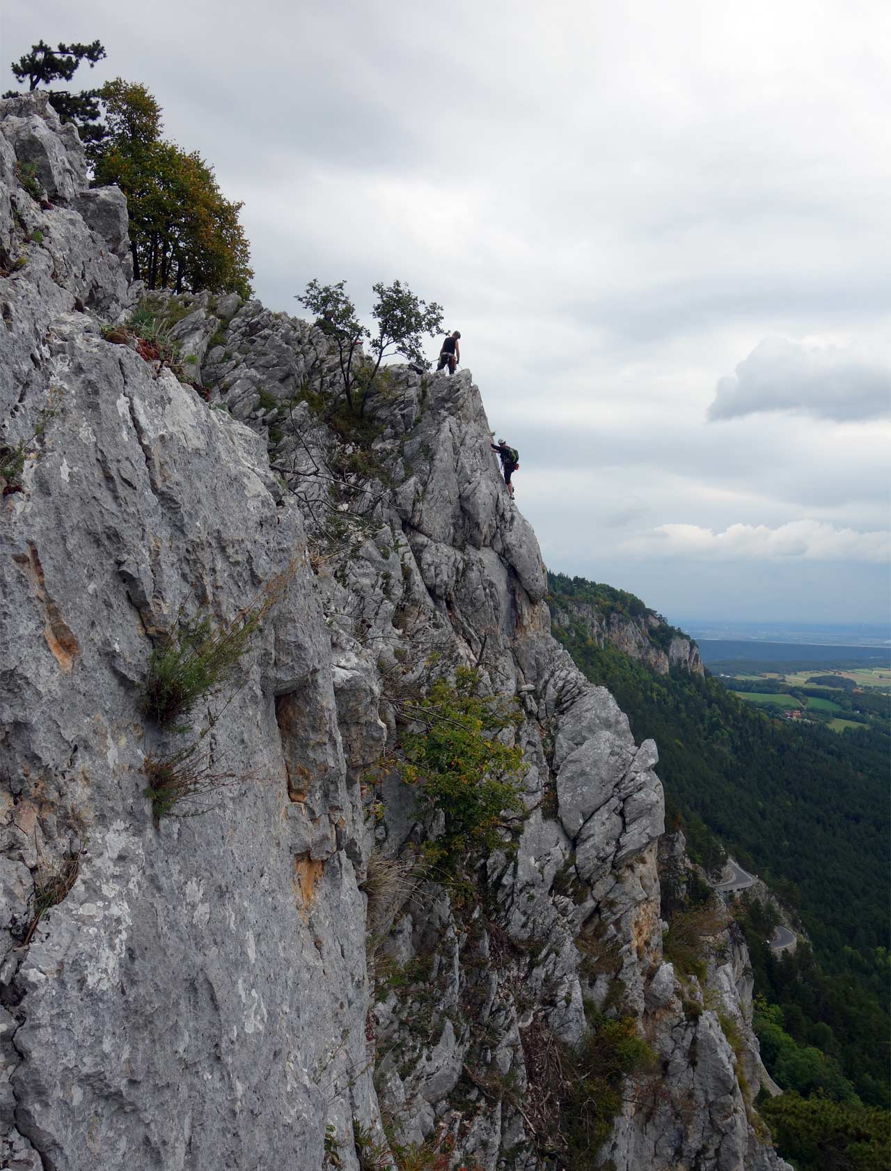 Na vedľajšom hrebeni Draschgratu je stále rušno