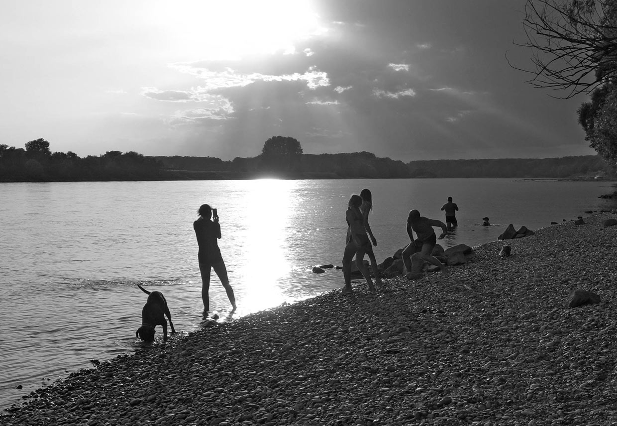 Early evening by the Danube River