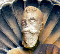 Detail hlavy z epitafu Jána Draškoviča