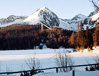 Zamrznuté Štrbské Pleso a Solisko