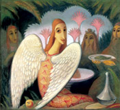 Jan Zrzavy: Guests of Abraham -  Visit of Angels, 1911-1912