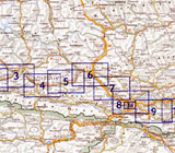 Cyklotrasa v údolí rieky Salzach - Tauernradweg - náhľad mapy