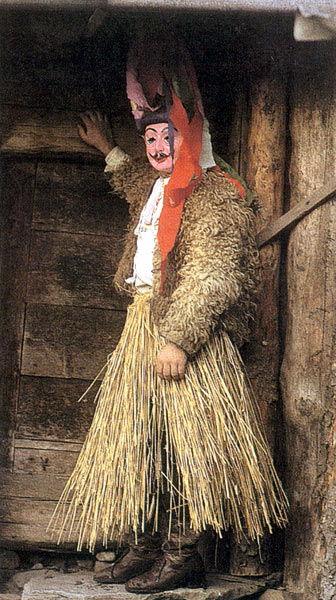 Kurina baba - folklore mask from Stiavnik, Slovakia