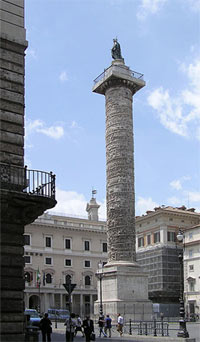 Marcus Aurelius Column in Rome, Piazza Colonna