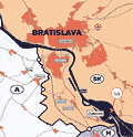 Mapa - Danubiana a Hrušovská vodná zdrž