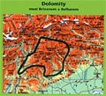 Dolomity - medzi Brixenem a Bellunem - from the cover page