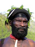 Native Man from the Damal Tribe